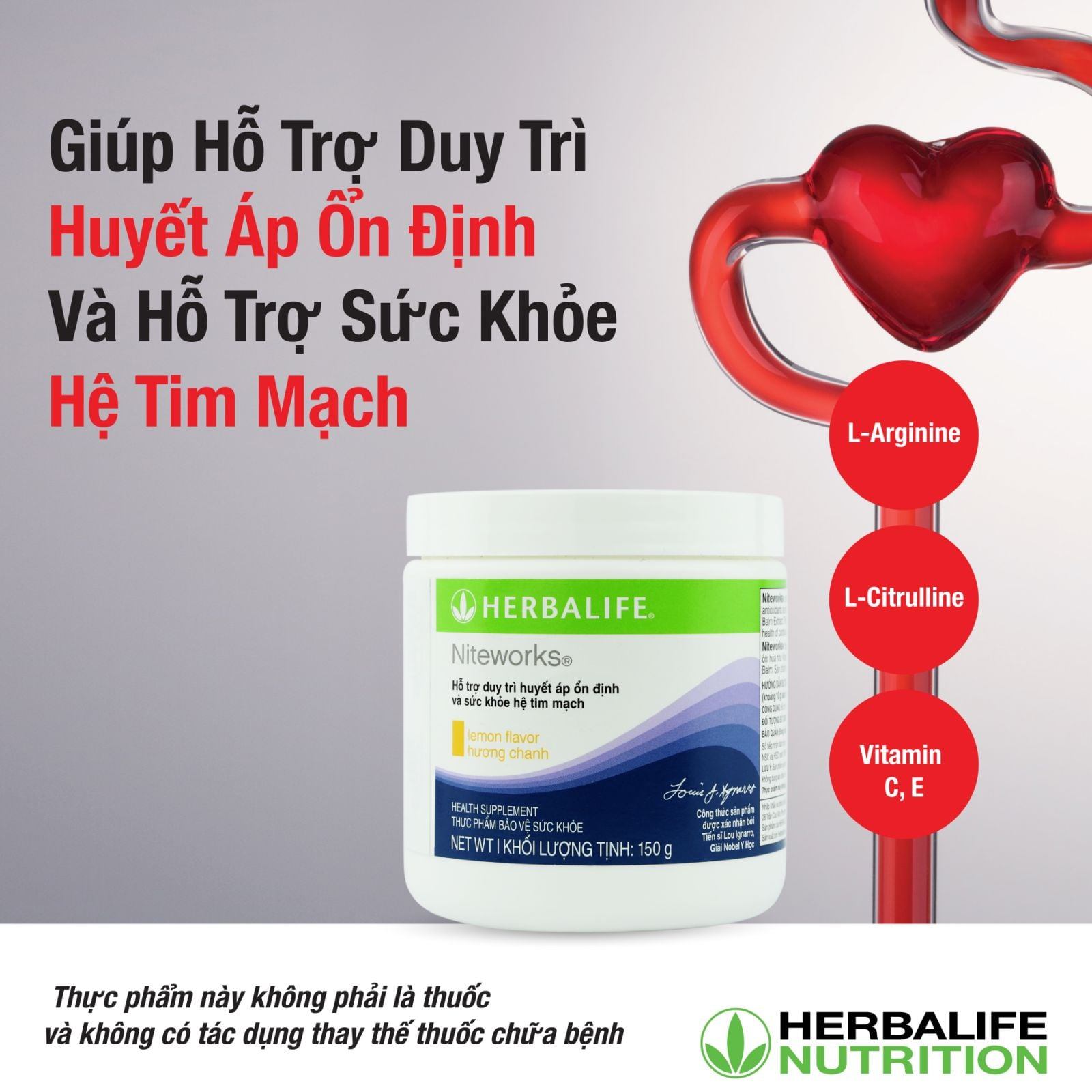 Herbalife Niteworks giúp hỗ trợ duy trì huyết áp và hỗ trợ sức khỏe tim mạch hiệu quả