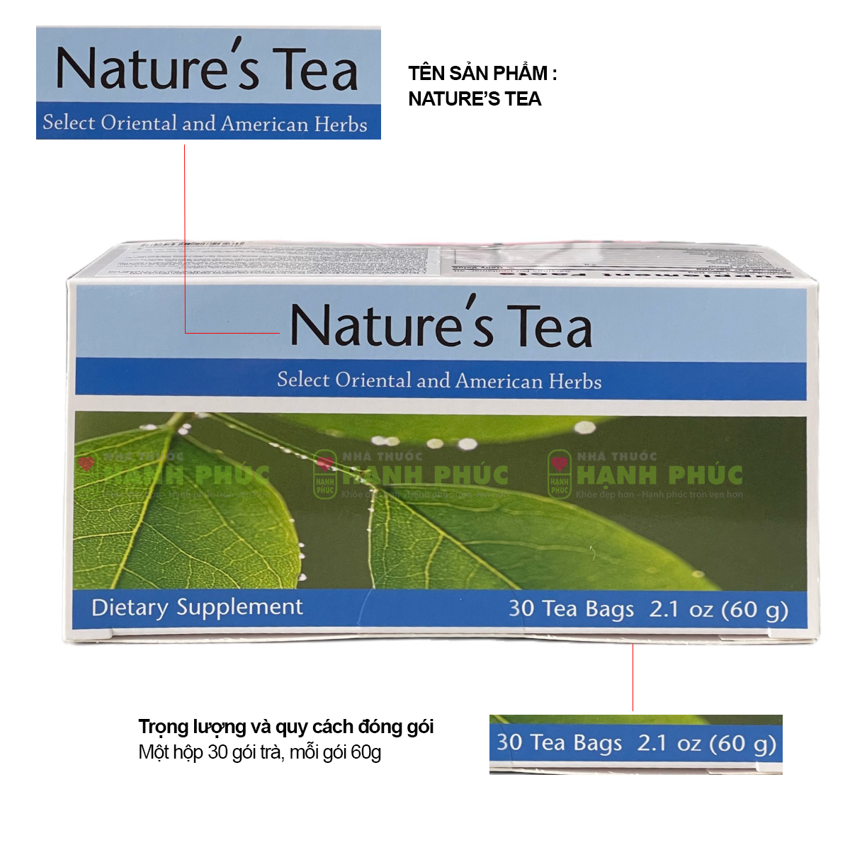 Hướng dẫn phân biệt hàng trà thải độc ruột nature's unicity chính hãng