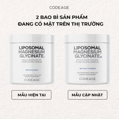 2 bao bì sản phẩm Magie CODEAGE đang có trên thị trường 