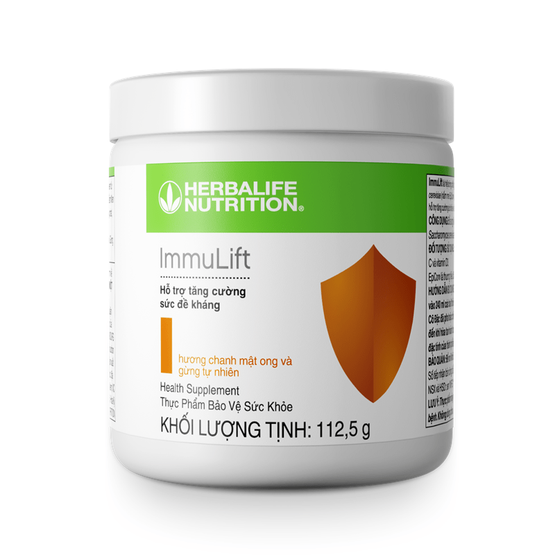 Sản phẩm Immulift chính hãng Herbalife có phần thông tin được in ấn sắc nét, rõ ràng