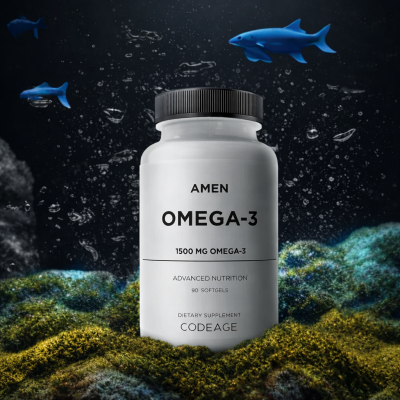 Omega-3 chiết xuất từ nguồn cá cơm được khai thác tự nhiên, được cấp phép, không chứa dư lượng thuốc kháng sinh, thuốc tăng trưởng